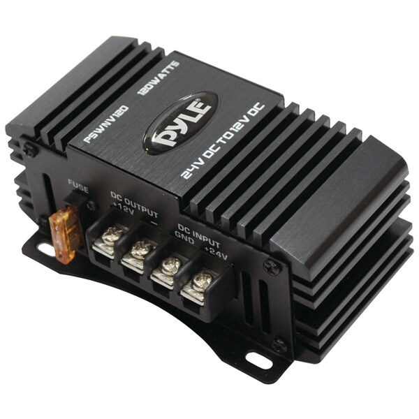 Pyle Power Step-Down 24V DC to 12V DC Converter with PMW Technology PSWNV120